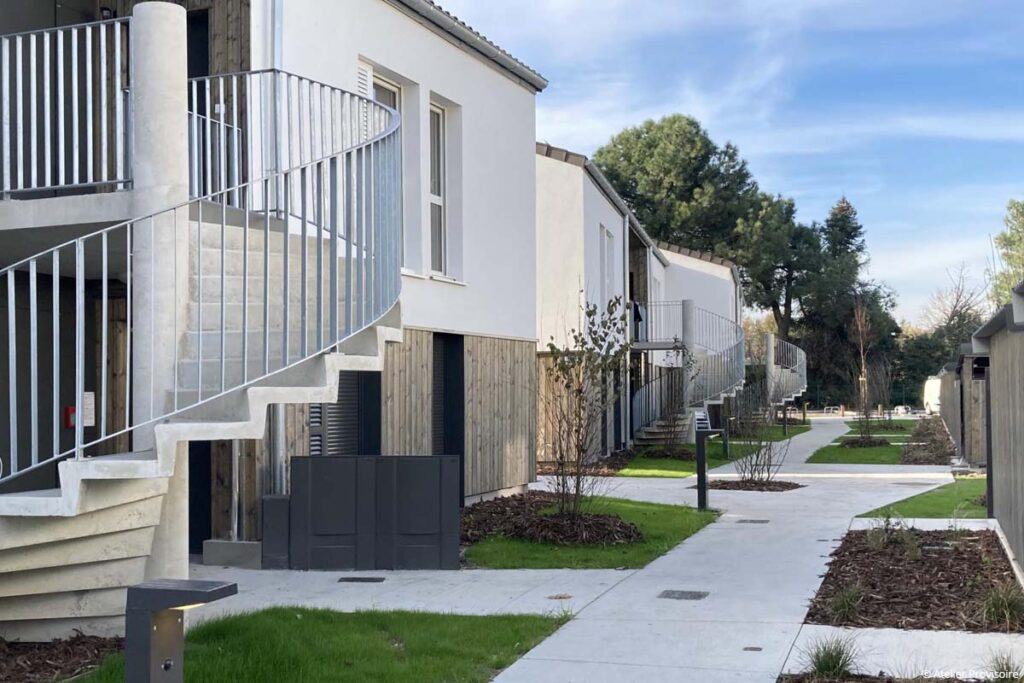 logements sociaux locatifs basse consommation et biosourcés isolation fibre de bois et chanvre coton